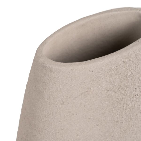 JARRÓN GRIS CERÁMICA DECORACIÓN 16 X 30 CM - Imagen 5