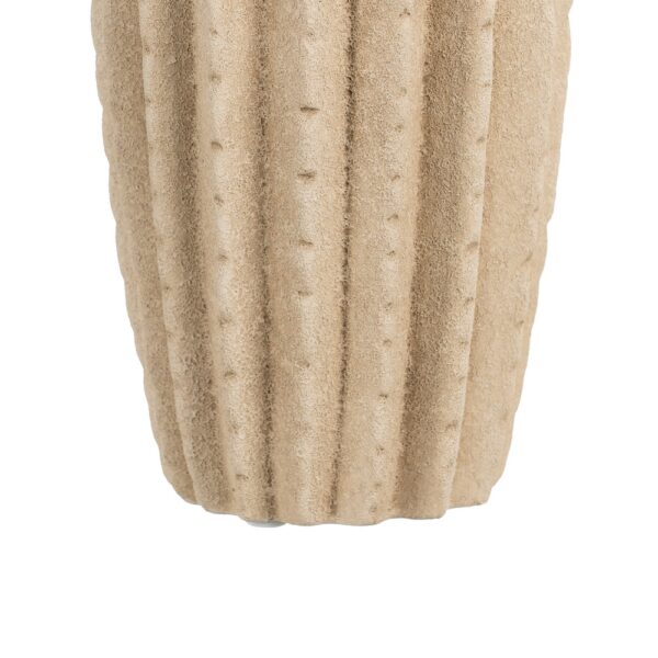 JARRÓN BEIGE CERÁMICA DECORACIÓN 15 X 15 X 30 CM - Imagen 7