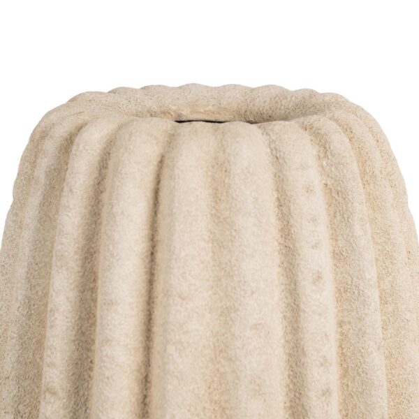 JARRÓN BEIGE CERÁMICA DECORACIÓN 19 X 19 X 50 CM - Imagen 5
