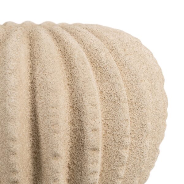 JARRÓN CREMA CERÁMICA DECORACIÓN 31 X 31 X 28 CM - Imagen 5