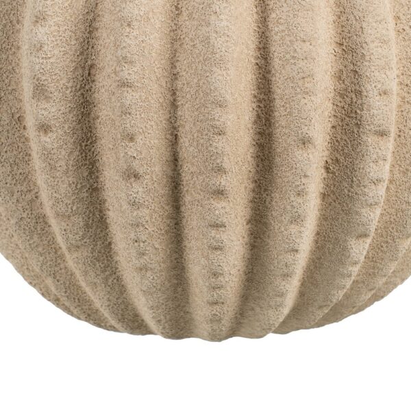 JARRÓN CREMA CERÁMICA DECORACIÓN 31 X 31 X 28 CM - Imagen 7