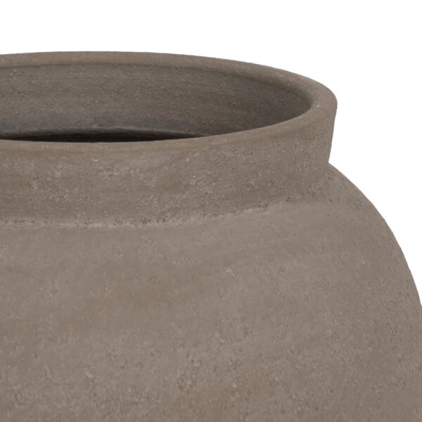 MACETERO GRIS CERÁMICA DECORACIÓN 34 X 34 X 33 CM - Imagen 5